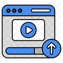 Video En Linea Transmision De Video Reproduccion De Video Icono