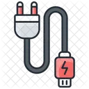Cargador y cable  Icono