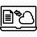 Almacenamiento En La Nube Datos Transferencia Icono