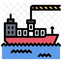 Cargo Ship Crane Icon