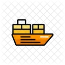 Cargo Ship Shipment Icon