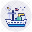 Cargo Boat Carrier Icon