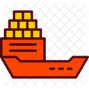 Cargo Freighter Logistics Icon