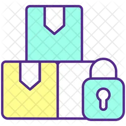 Cargo and lock  Icon