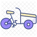 Cargo Bicycle Ride Scooter Icon