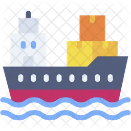 Cargo boat  Icon