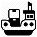 Freight Cargo Boat Maritime Shipment Icon