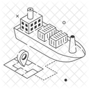 Cargo Boat  Icon