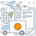 Import Package Parcel List Delivery Report Icon