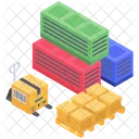 Parcels Containerization Cargo Container Icon