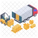 Container Loading Containerization Cargo Container Icon