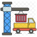 Cargo Crane Container Crane Container Icon