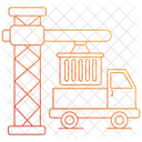 Cargo Crane Container Crane Container Icon