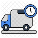 Cargo Van Cargo Delivery Time Road Freight Icon