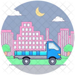 Cargo Delivery Truck  Icon