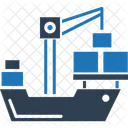 Cargo Crane Freight Shipping Icon