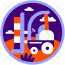 Cargo Lift Car Forklift Transport Icon