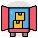 Cargo Loading Cargo Delivery Road Freight Icon