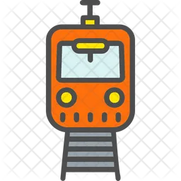 Cargo logistic railway subway train transport  Icon