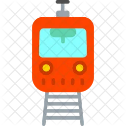 Cargo logistic railway subway train transport  Icon