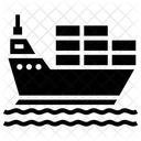 Cargo Ship Consignment Delivery Maritime Shipment Icon