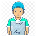 Cargo Services Delivery Boy Emissary Icon