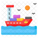 Cargo Ship Maritime Icon