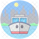 Cargo Ship Consignment Delivery Marine Shipment Icon
