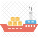 Cargo Ship Shipping Icon