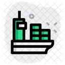 Cargo Ship Sea Freight Ship Icon