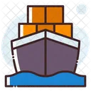 Cargo Ship Sailing Vessel Shipping Icon