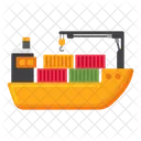 Cargo Ship Cargo Box Icon