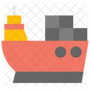 Cargo Ship Cargo Barge Icon