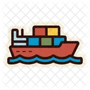 Cargo Ship Cargo Shipping Icon