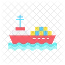 Cargo Ship Cruise Ship Cargo Boat Icon