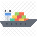 Cargo Ship Delivery Icon