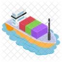 Cargo Ship Container Icon
