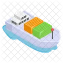 Cargo Ship Container Icon