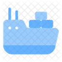 Cargo Ship Freight Icon