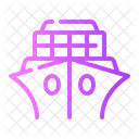 Cargo Ship Transport Travel Icon