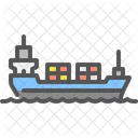Vessel Container Cargo Icon