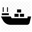 Cargo Ship Consignment Delivery Maritime Shipment Icon
