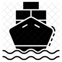 Cargo Ship Consignment Delivery Maritime Shipment Icon