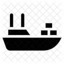 Cargo Ship Consignment Delivery Maritime Shipment Icon