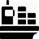 Cargo Ship Sea Freight Ship Icon
