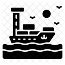 Cargo Ship Maritime Icon