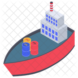 Cargo Ship Transport Icon