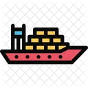 Cargo Ship Vehicle Icon