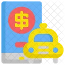 Taxi Dinero Servicio Icon