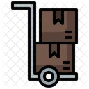 Trolley Transport Cargo Box Icon